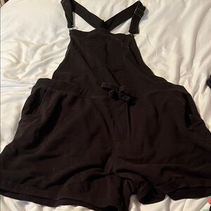 George Black Short Overalls Romper
